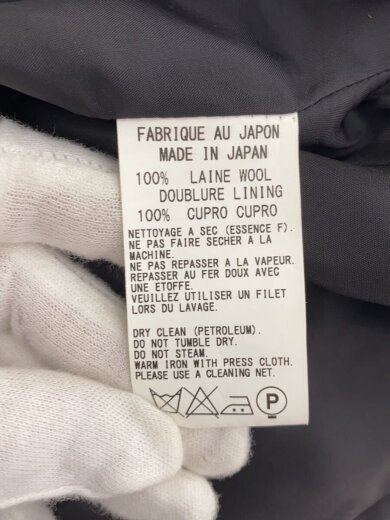 商品画像：テーラードジャケット/1/ウール/BLK/無地/YT-J43-138/ブラック 4