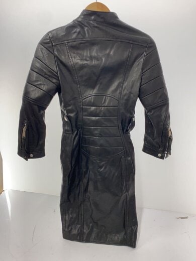 商品画像：レザージャケット・ブルゾン/40/羊革/ブラック/七分丈 2