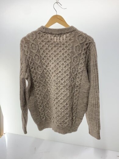 商品画像：ニット・セーター(厚手)/M/ウール/ベージュ/無地 2