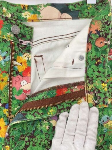 商品画像：ストレートパンツ/32/コットン/グリーン/総柄/PC9-24767-0008/ポケモン 3