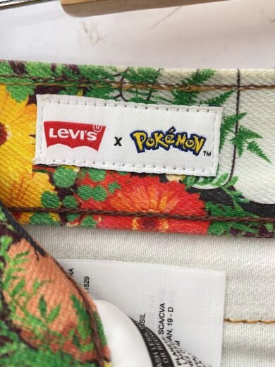 商品画像：ストレートパンツ/32/コットン/グリーン/総柄/PC9-24767-0008/ポケモン 4