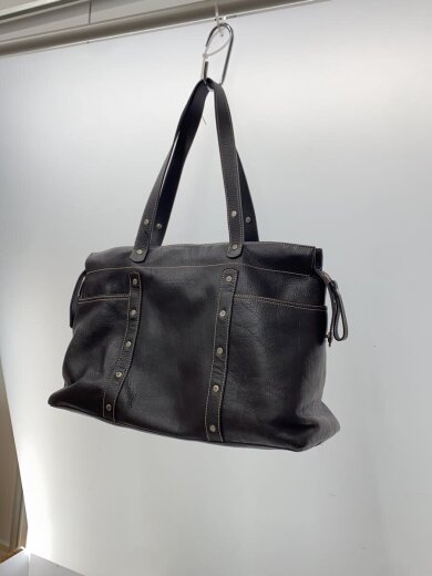 商品画像：トートバッグ/レザー/ブラウン/無地 2