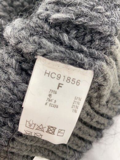 商品画像：ニットキャップ/FREE/アクリル/グレー/無地/メンズ/ニット帽 5