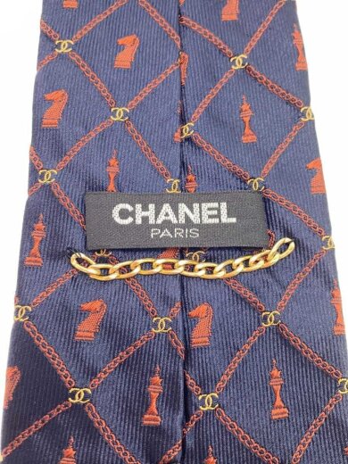 商品画像：ネクタイ/シルク/NVY/メンズ/チェス 3