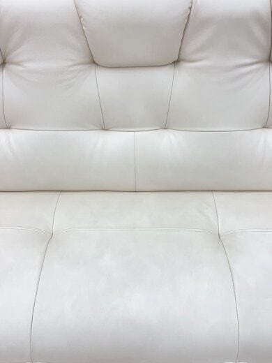 商品画像：3人掛けソファ/レザー/WHT 6