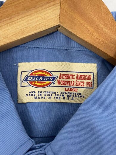 商品画像：半袖シャツ/M/コットン/ブルー/USA製 3