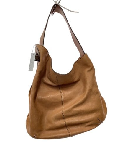 商品画像：ハンドバッグ/レザー/オレンジ/無地 1