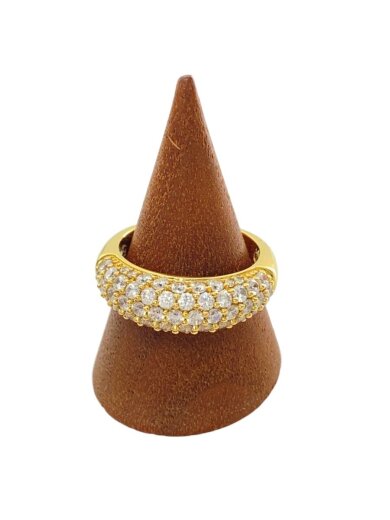 商品画像：クリスタルパヴェリング/--/13号/GLD/レディース/ゴールド 1