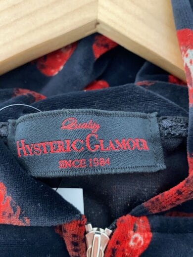 商品画像：ジップパーカー/スカルベリー/FREE/トリアセテート/ブラック/2CF-7730/イチゴ柄 3