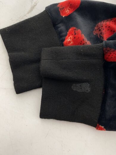 商品画像：ジップパーカー/スカルベリー/FREE/トリアセテート/ブラック/2CF-7730/イチゴ柄 5