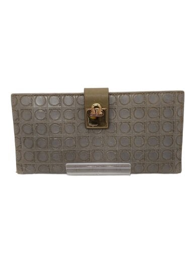 商品画像：長財布/レザー/グレー/総柄/レディース/ガンチーニ/モノグラム 1