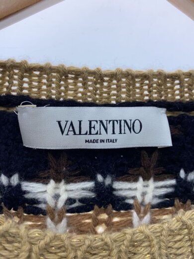 商品画像：ニット・セーター(厚手)/S/ウール/ブラウン/総柄/0000015712 01/メタリック 3