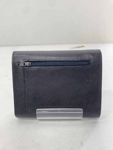 商品画像：3つ折り財布/--/BLK/無地/メンズ 2