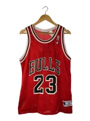 カットソー/44/ナイロン/RED/ブルズ（マイケルジョーダン）/ゲームシャツ