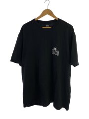crown international tee/Tシャツ/XL/コットン/BLK/プリント/タバコ臭有