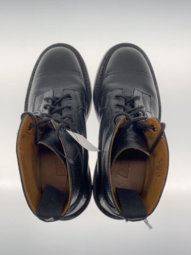 商品画像：GRASSMERE/SCOTCH GRAIN/イミテーションキャップトゥ/レースアップブーツ/BLK/M6895// 3
