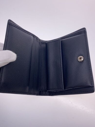 商品画像：2つ折り財布/--/BLK/無地/レディース/PFMOQ14U07/内側ダメージ// 4