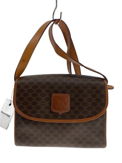 商品画像：マカダム柄/フラップショルダーバッグ/--/BRW/総柄 1