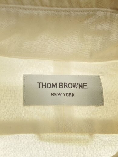画像：THOM BROWNE. NEW YORK長袖シャツ/2/コットン/WHT/MWL010AW52593