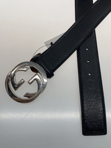 商品画像：ベルト/レザー/BLK/総柄/メンズ/114984 2