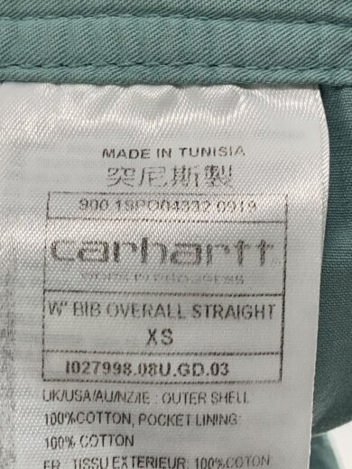 商品画像：オーバーオール/XS/--/GRN/無地/w bib overall straight 5