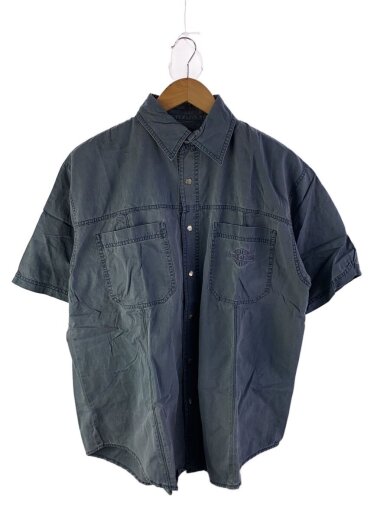 商品画像：半袖シャツ/L/コットン/BLU 1