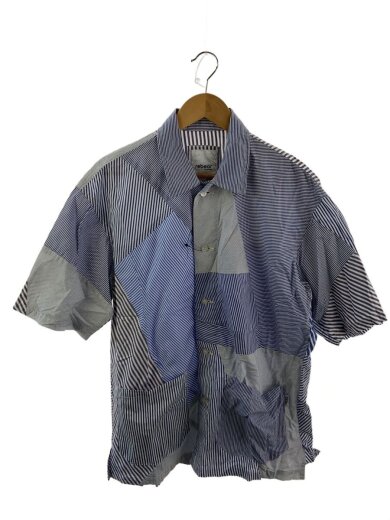 商品画像：半袖シャツ/FREE/コットン/BLU/ストライプ/RE242L04 1