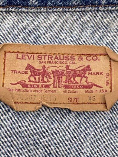 商品画像：Gジャン/XS/デニム/IDG/無地/70507-0218/ボタン裏74 3