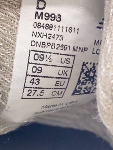 商品画像：ニューバランス/M998/27.5cm/GRY 5