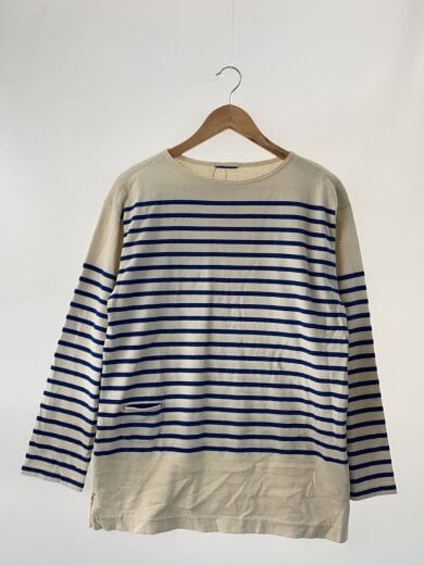 商品画像：長袖Tシャツ/--/コットン/WHT/ボーダー 1