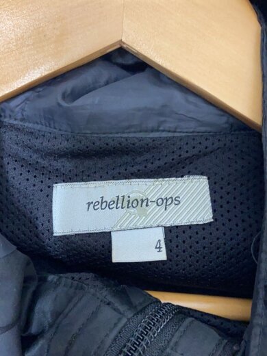 商品画像：rebellion-ops/パーカー/4/ポリエステル/BLK/無地 3