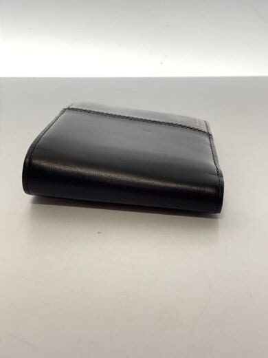 商品画像：2つ折り財布/レザー/BLK/無地/メンズ 4