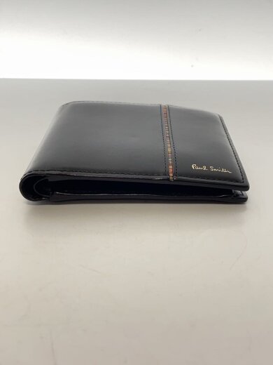 商品画像：2つ折り財布/レザー/BLK/無地/メンズ 5