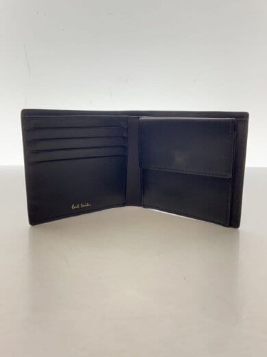 商品画像：2つ折り財布/レザー/BLK/無地/メンズ 7