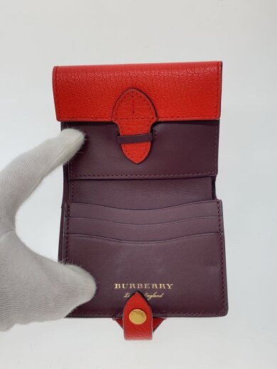商品画像：2つ折り財布/レザー/RED/レディース// 4