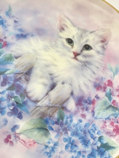商品画像：プレート/飾り皿/ネコ/little blossom by kayomi 4