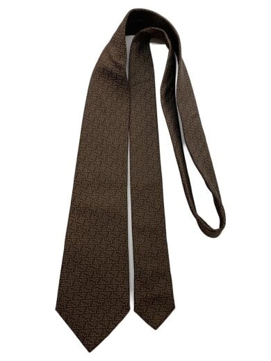 商品画像：ネクタイ/シルク/BRW/総柄/メンズ 1