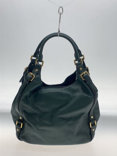 商品画像：ハンドバッグ/レザー/GRN/無地 3