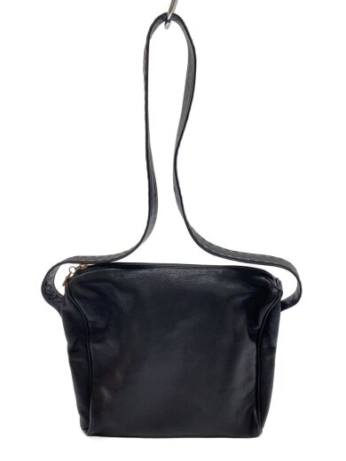 商品画像：ショルダーバッグ/レザー/BLK/無地 1