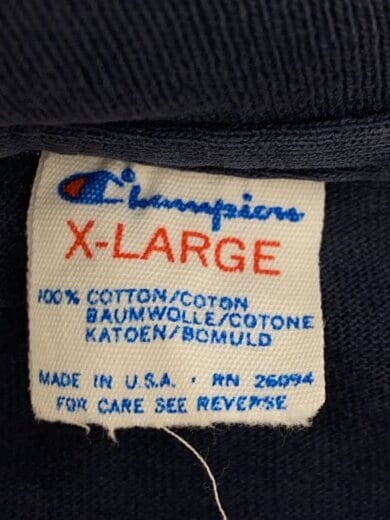 商品画像：Tシャツ/XL/コットン/NVY/トリコタグ/80s 3