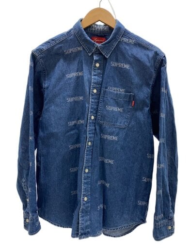 商品画像：長袖シャツ/M/デニム/IDG 1