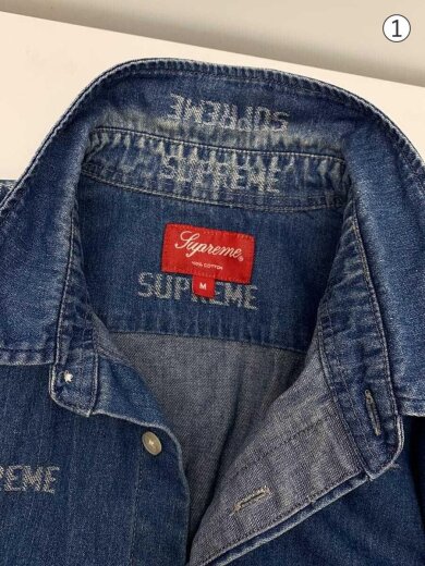 商品画像：長袖シャツ/M/デニム/IDG 6