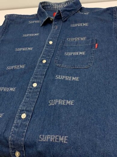 商品画像：長袖シャツ/M/デニム/IDG 7