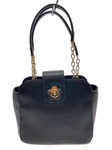 商品画像：ハンドバッグ/レザー/BLK/無地 1