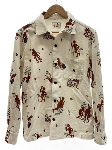 商品画像：長袖シャツ/L/コットン/WHT/GSV-17-AW-22 1