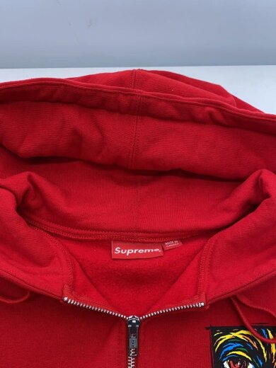 商品画像：ジップパーカー/XL/コットン/RED 7