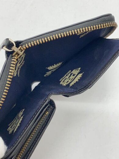 商品画像：2つ折り財布/レザー/BLK/メンズ 7