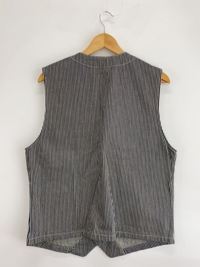 商品画像：ベスト/XL/コットン/WHT/ストライプ 2
