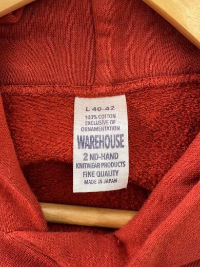 商品画像：パーカー/L/コットン/RED 3