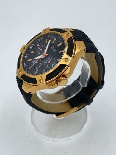 商品画像：クォーツ腕時計/アナログ/ラバー/BLK/BLK/u14002g1 2